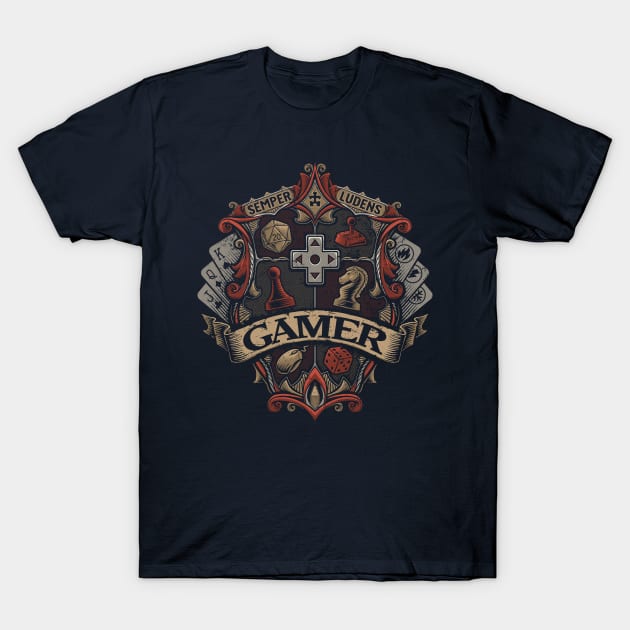 Gamer Crest T-Shirt by CoryFreemanDesign